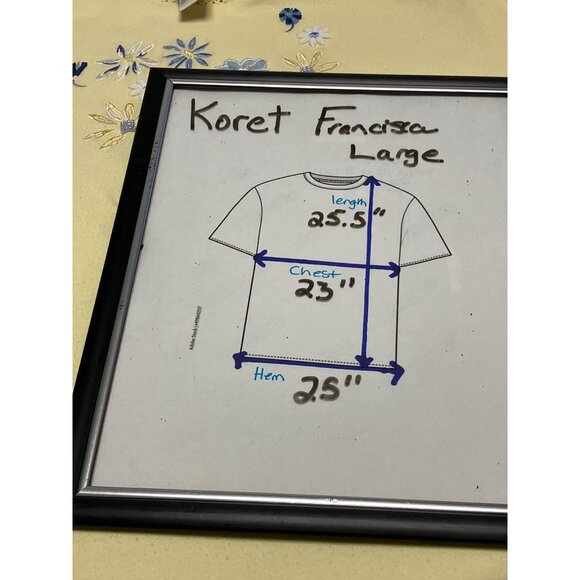 Yellow Floral Spring Flowers Embroidered Beaded Womens Top T Shirt Size Large - Picture 7 of 8